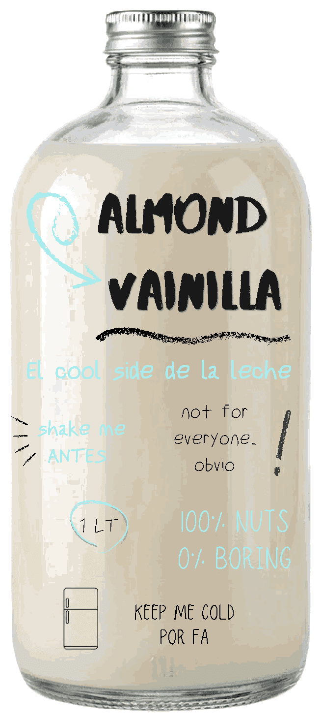 Almond Vainilla front bottle