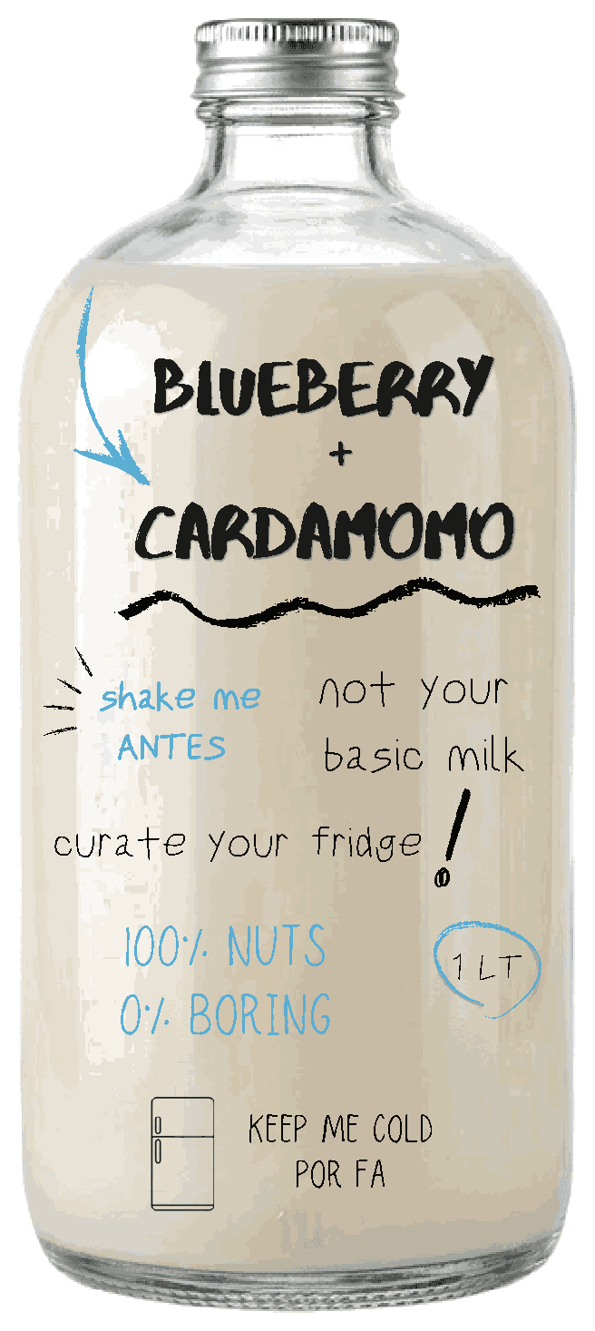Blueberry + Cardamomo front bottle