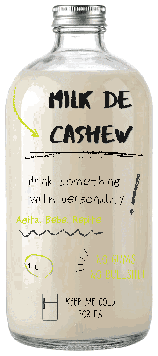 Milk de Cashew front bottle