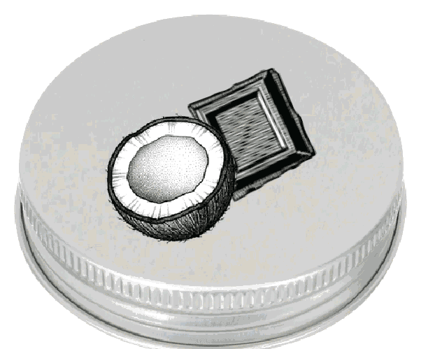 Choco Coco cap ingredient illustration