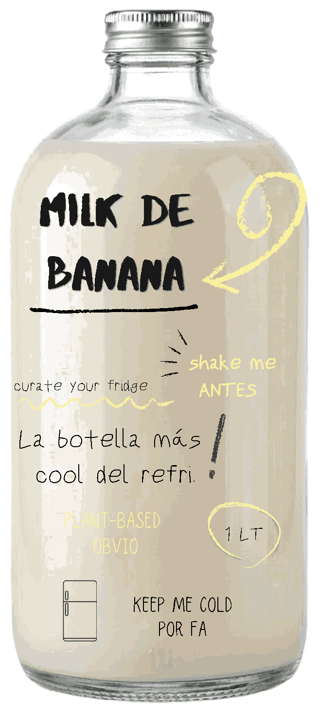 Milk de Banana front bottle
