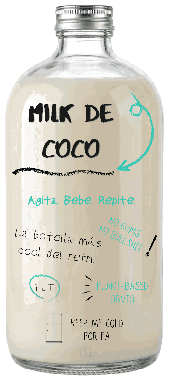 Milk de Coco front bottle